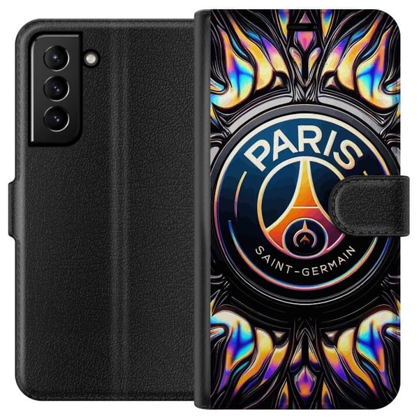 Kompatibelt Lommeboketui til Samsung Galaxy S21+ 5G Paris Saint-Germain Kompatibelt Lommeboketui til Samsung Galaxy S21+ 5G Paris Saint-Germain