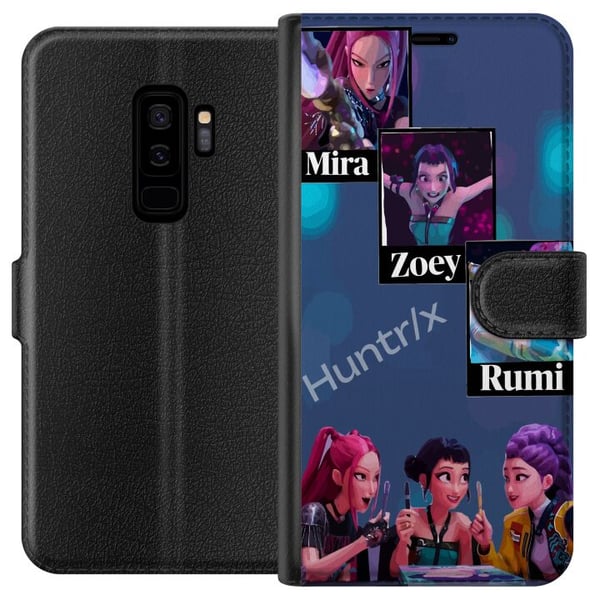 Kompatibelt Plånboksfodral till Samsung Galaxy S9+ K-pop Mira Zoey Rumi – Färgglada karaktärer i futuristisk illustration