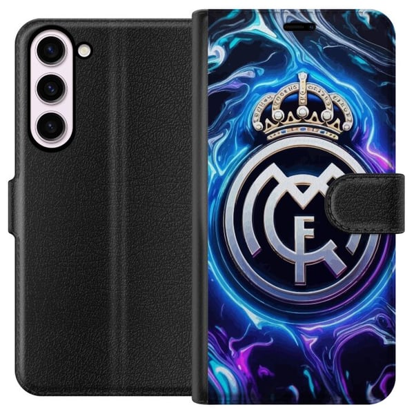 Kompatibel Tegnebogsetui til Samsung Galaxy S23+ Real Madrid Kompatibel Tegnebogsetui til Samsung Galaxy S23+ Real Madrid