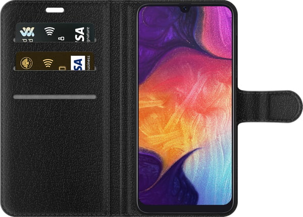 Yhteensopiva Lompakkokotelo Samsung Galaxy A50 Stitch perhonen