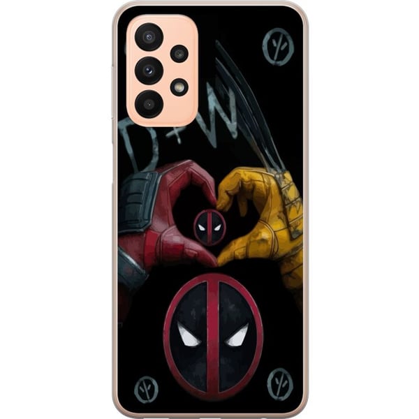 Yhteensopiva Puhelinkuori Samsung Galaxy A23 Deadpool & Wolverine Rakkaus