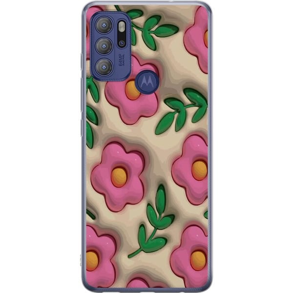 Kompatibel Mobilcover til Motorola Moto G60S Boblende Blomster