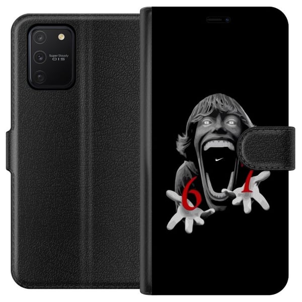 Kompatibelt Lommeboketui til Samsung Galaxy S10 Lite 67-meme-skrekkansikt svart og rødt – skrekk-inspirert viral 6–7-design med sterk kontrast og iko Kompatibelt Lommeboketui til Samsung Galaxy S10 Lite 67-meme-skrekkansikt svart og rødt – skrekk-inspirert viral 6–7-design med sterk kontrast og iko
