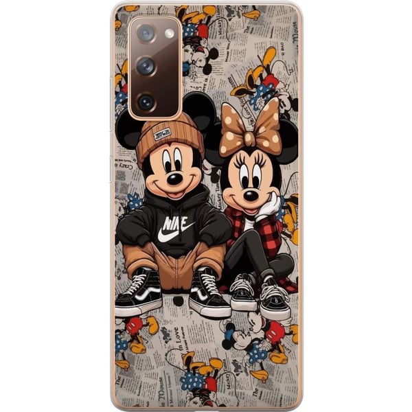 Kompatibelt Mobildeksel til Samsung Galaxy S20 FE Tegnet museduo i streetwear med capser sneakers urban illustrasjon Kompatibelt Mobildeksel til Samsung Galaxy S20 FE Tegnet museduo i streetwear med capser sneakers urban illustrasjon