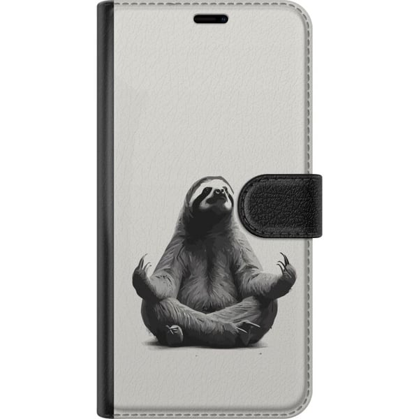 Kompatibelt Plånboksfodral till Samsung Galaxy S8 Sengångare i meditation charmig rofylld design som kombinerar humor avslappning och söt estetik i p