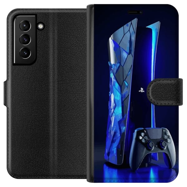 Kompatibelt Lommeboketui til Samsung Galaxy S21+ 5G PS5 Kompatibelt Lommeboketui til Samsung Galaxy S21+ 5G PS5