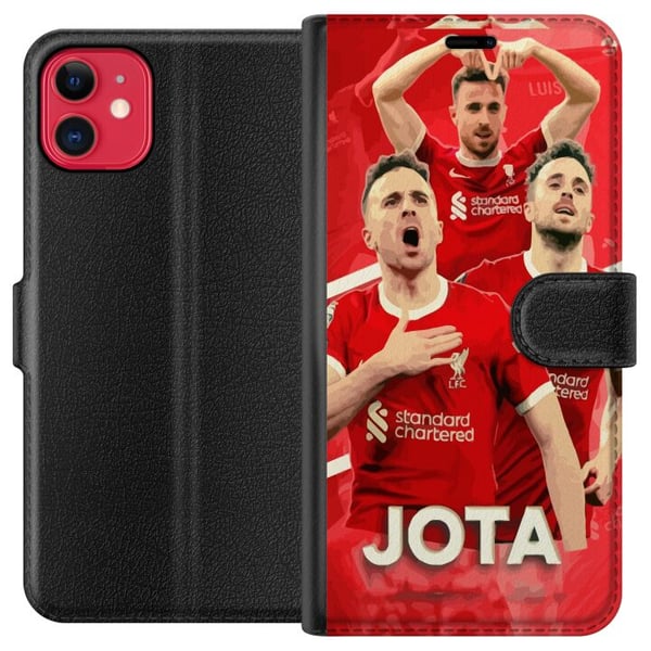 Kompatibelt Plånboksfodral till Apple iPhone 11 Liverpool Jota poster Portugal striker forward Premier League Reds fotboll player club design art