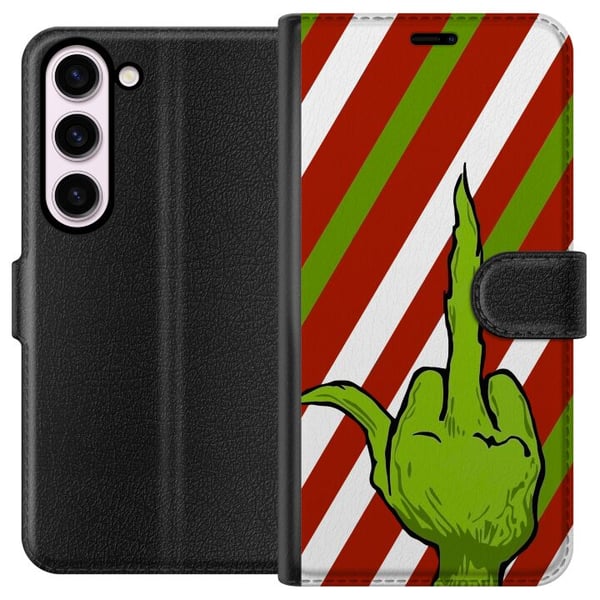 Yhteensopiva Lompakkokotelo Samsung Galaxy S23 Grinch Yhteensopiva Lompakkokotelo Samsung Galaxy S23 Grinch