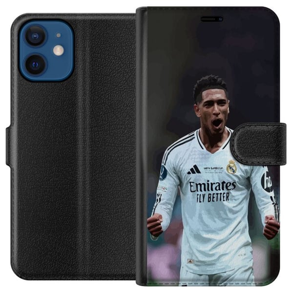 Kompatibelt Lommeboketui til Apple iPhone 12 Jude Bellingham Real Madrid England toppmidtbanespiller med enormt potensial, komplette kvaliteter og fr Kompatibelt Lommeboketui til Apple iPhone 12 Jude Bellingham Real Madrid England toppmidtbanespiller med enormt potensial, komplette kvaliteter og fr