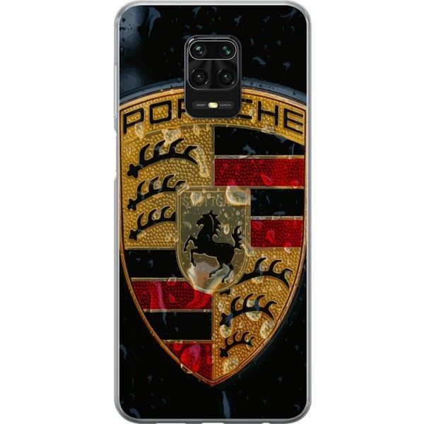 Kompatibel Mobilcover til Xiaomi Redmi Note 9S Porschevåbenskjold plakat luksusbil emblem sportsvogn logo Stuttgart klassisk retrodesign bilmærke kun