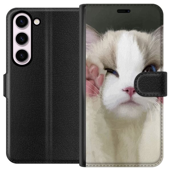 Kompatibel Tegnebogsetui til Samsung Galaxy S23 Kat Kompatibel Tegnebogsetui til Samsung Galaxy S23 Kat