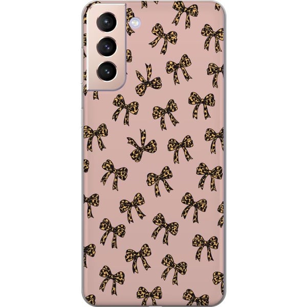 Kompatibelt Mobildeksel til Samsung Galaxy S21 Leopardmønstrede sløyfer rosa bakgrunn mote jentete søt retro mønster mote mønster stilig dekor Kompatibelt Mobildeksel til Samsung Galaxy S21 Leopardmønstrede sløyfer rosa bakgrunn mote jentete søt retro mønster mote mønster stilig dekor