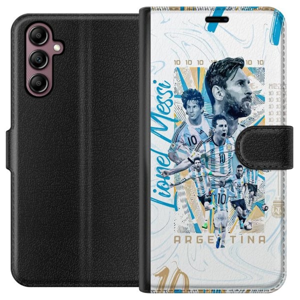 Kompatibel Tegnebogsetui til Samsung Galaxy A14 5G Lionel Messi