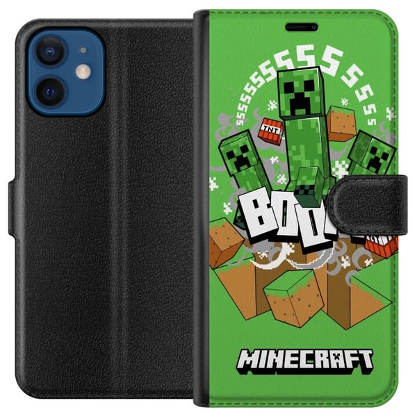 Kompatibelt Lommeboketui til Apple iPhone 12 Minecraft Boom