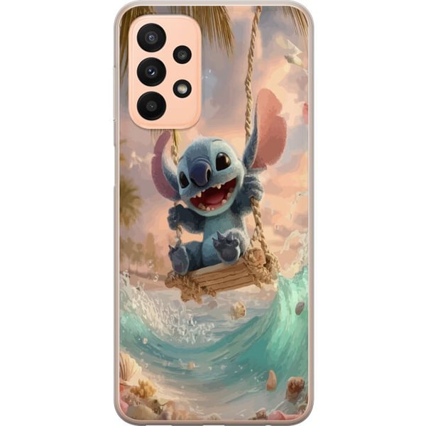 Kompatibelt Mobildeksel til Samsung Galaxy A23 Disney Stitch samlefigur blå alien