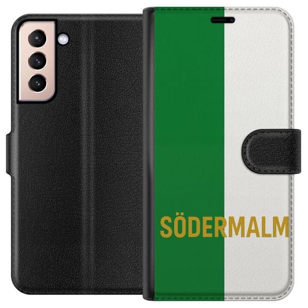 Yhteensopiva Lompakkokotelo Samsung Galaxy S21 Södermalm - jalkapallo Yhteensopiva Lompakkokotelo Samsung Galaxy S21 Södermalm - jalkapallo