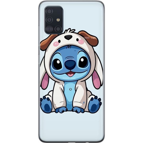 Kompatibel Mobilcover til Samsung Galaxy A51 Stitch Hundkostym Lilo & Stitch Disney Roligt Motiv Blå
