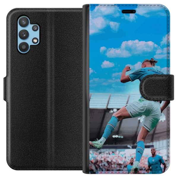 Kompatibelt Plånboksfodral till Samsung Galaxy A32 5G Erling Haaland Kompatibelt Plånboksfodral till Samsung Galaxy A32 5G Erling Haaland