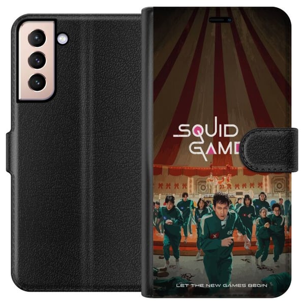 Kompatibelt Lommeboketui til Samsung Galaxy S21 Squid Game 2 - Vår Kompatibelt Lommeboketui til Samsung Galaxy S21 Squid Game 2 - Vår