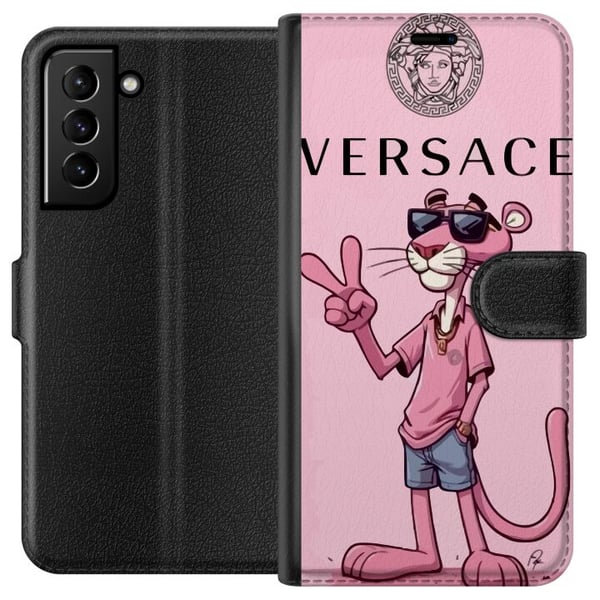 Kompatibelt Lommeboketui til Samsung Galaxy S21+ 5G Pink Panter Merke Kompatibelt Lommeboketui til Samsung Galaxy S21+ 5G Pink Panter Merke