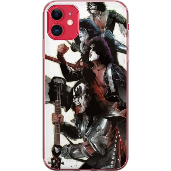 Kompatibelt Mobilskal till Apple iPhone 11 Kiss Hardrock Classic Rock Band Music