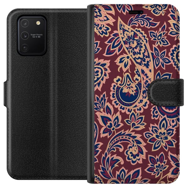 Kompatibelt Lommeboketui til Samsung Galaxy S10 Lite Paisley orientalsk mønster boho indisk mønster vintage ornament blomster retro tekstil tapet dek Kompatibelt Lommeboketui til Samsung Galaxy S10 Lite Paisley orientalsk mønster boho indisk mønster vintage ornament blomster retro tekstil tapet dek