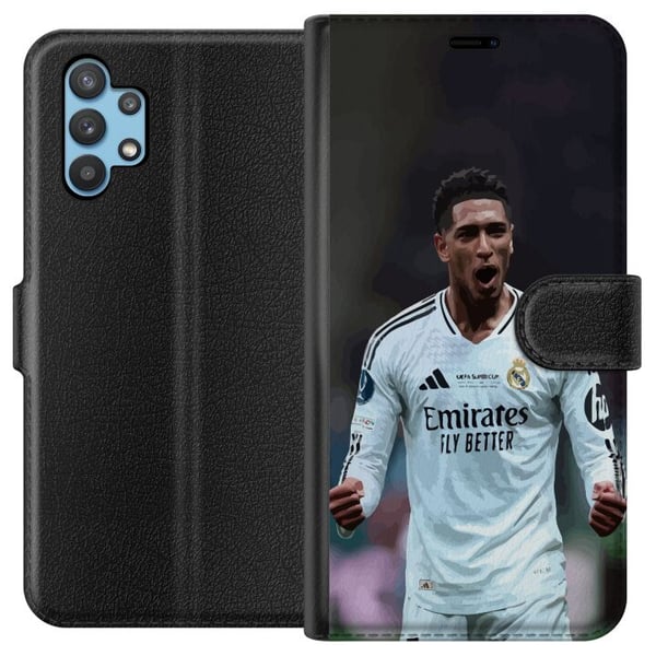 Kompatibelt Plånboksfodral till Samsung Galaxy A32 5G Jude Bellingham Real Madrid England toppmittfältare med enorm potential kompletta kvaliteter oc Kompatibelt Plånboksfodral till Samsung Galaxy A32 5G Jude Bellingham Real Madrid England toppmittfältare med enorm potential kompletta kvaliteter oc