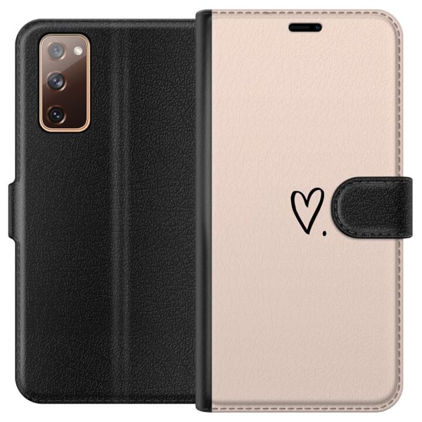 Kompatibelt Lommeboketui til Samsung Galaxy S20 FE Hjerte Kompatibelt Lommeboketui til Samsung Galaxy S20 FE Hjerte