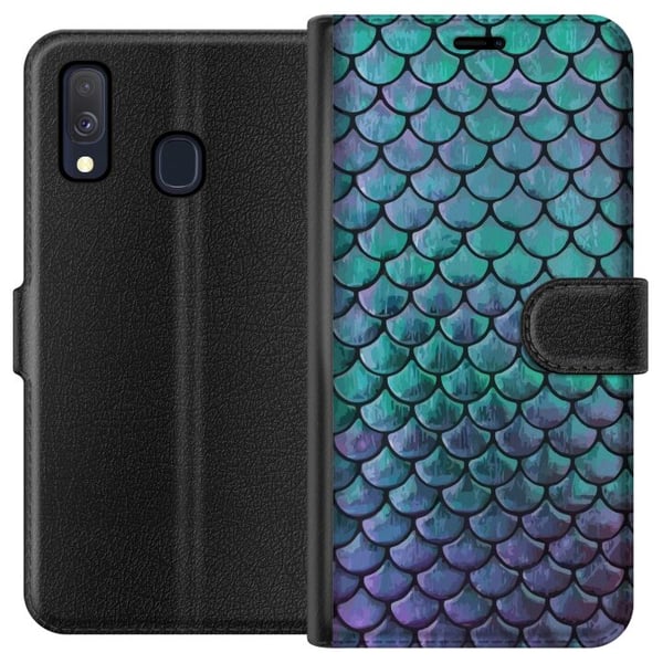 Kompatibel Tegnebogsetui til Samsung Galaxy A40 Strålende søprinsesse