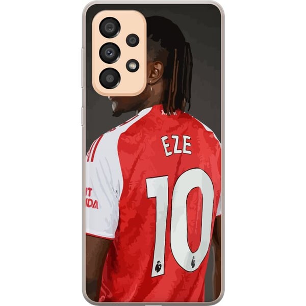 Yhteensopiva Puhelinkuori Samsung Galaxy A33 5G Eberechi Eze -design – jalkapalloaihe numero 10 Arsenal-paidassa, juliste