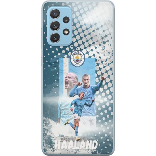 Kompatibelt Mobildeksel til Samsung Galaxy A52 5G Erling Haaland Manchester City Norge målgaranti enorm fysikk og sylskarpe avslutninger som gjør ham Kompatibelt Mobildeksel til Samsung Galaxy A52 5G Erling Haaland Manchester City Norge målgaranti enorm fysikk og sylskarpe avslutninger som gjør ham