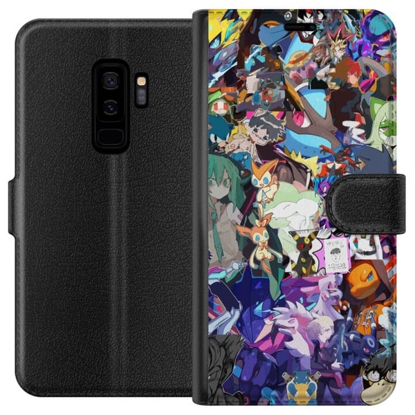 Kompatibelt Plånboksfodral till Samsung Galaxy S9+ Pokémon Blaze Kompatibelt Plånboksfodral till Samsung Galaxy S9+ Pokémon Blaze