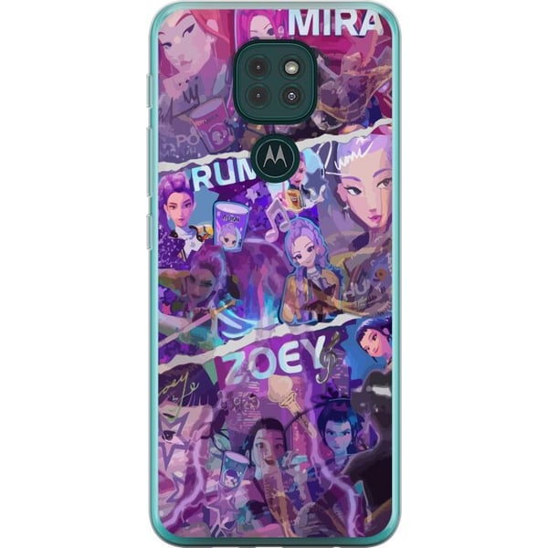 Kompatibelt Mobilskal till Motorola Moto G9 Play Valorant girls poster Mira Rumi Zoey Riot Games anime gaming agents neon style character fanart art