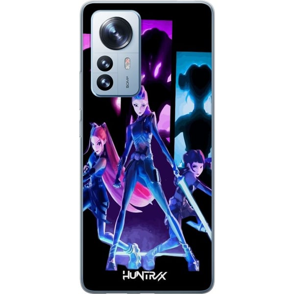 Kompatibel Mobilcover til Xiaomi 12 Pro Futuristisk girl group-illustration med neonlys og stærke farver i sci-fi-æstetik