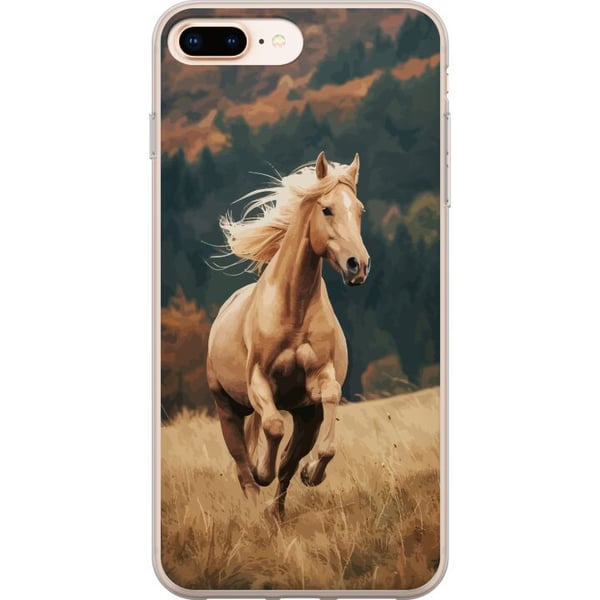 Yhteensopiva Puhelinkuori Apple iPhone 8 Plus Juokseva Hevonen Yhteensopiva Puhelinkuori Apple iPhone 8 Plus Juokseva Hevonen