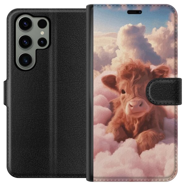 Kompatibel Tegnebogsetui til Samsung Galaxy S23 Ultra Sød kalv blandt skyer drømmeagtigt rosa design med bløde farver varm følelse af ro tryghed glæd Kompatibel Tegnebogsetui til Samsung Galaxy S23 Ultra Sød kalv blandt skyer drømmeagtigt rosa design med bløde farver varm følelse af ro tryghed glæd