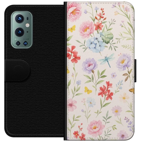 Yhteensopiva Lompakkokotelo OnePlus 9 Pro Kukat