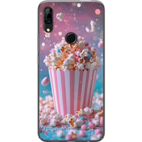Kompatibel Mobilcover til Huawei P Smart Z Retro popcorn design snacks økologisk samlerobjekt