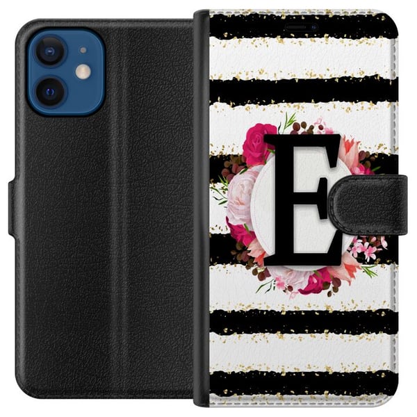 Yhteensopiva Lompakkokotelo Apple iPhone 12 mini Kirjain E