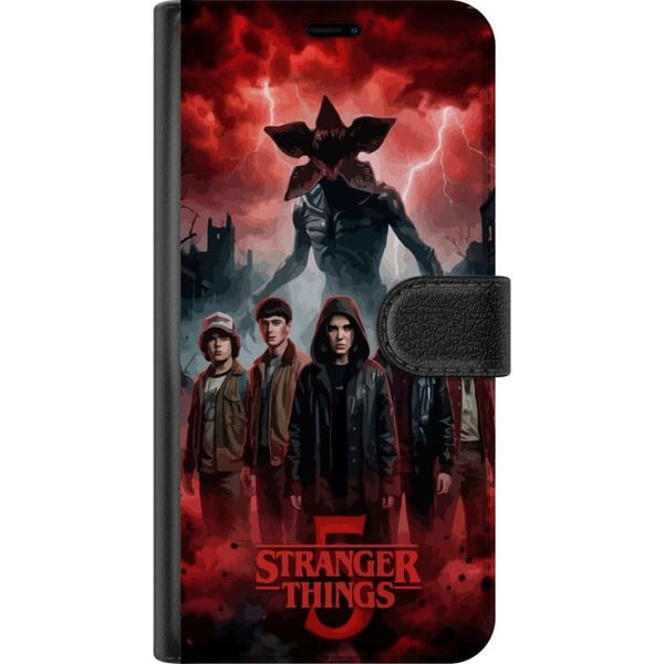 Yhteensopiva Lompakkokotelo Samsung Galaxy S9+ Tumma Stranger Things -henkinen fantasi kuvitus, jossa on ukkosta ja dramaattinen kauhutunnelma