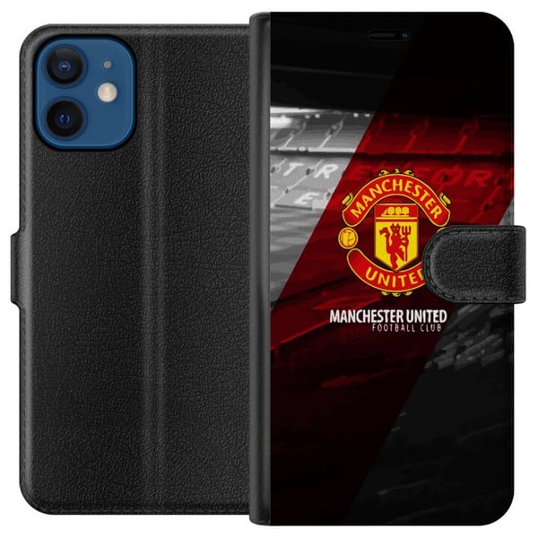Kompatibel Tegnebogsetui til Apple iPhone 12 Manchester United FC