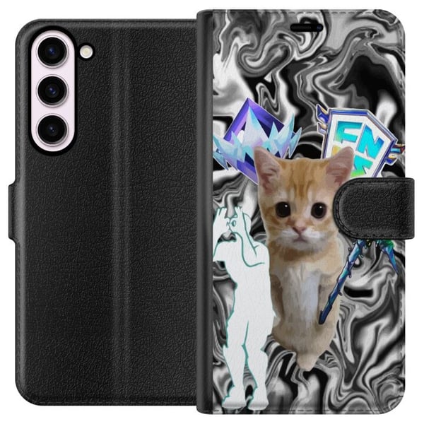 Kompatibelt Plånboksfodral till Samsung Galaxy S23+ Katt