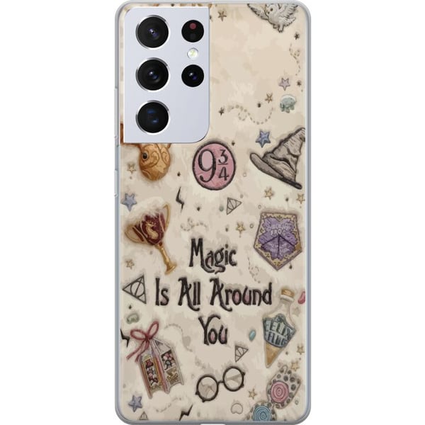 Kompatibelt Mobildeksel til Samsung Galaxy S21 Ultra 5G Brodert magisk illustrasjon med symboler, sitater og fantasiverden i drømmende eventyrstil Kompatibelt Mobildeksel til Samsung Galaxy S21 Ultra 5G Brodert magisk illustrasjon med symboler, sitater og fantasiverden i drømmende eventyrstil