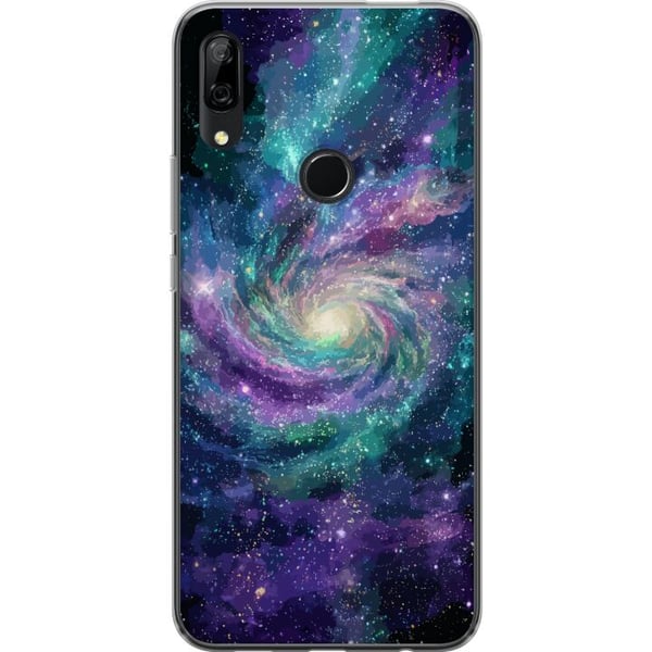 Kompatibel Mobilcover til Huawei P Smart Z Farvestrålende spiralgalakse i rummet med stjerner tåger og kosmisk lys