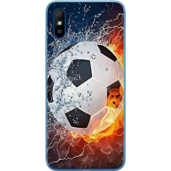 Kompatibelt Mobilskal till Xiaomi Redmi 9A Fotboll Eld
