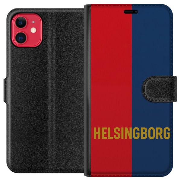 Kompatibelt Plånboksfodral till Apple iPhone 11 Helsingborg – fotboll Kompatibelt Plånboksfodral till Apple iPhone 11 Helsingborg – fotboll