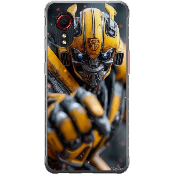 Kompatibelt Mobilskal till Samsung Galaxy Xcover 5 Bumblebee Transformers gul robot mecha sci-fi action krigare detaljerad cyberpunk hjälte motivatio