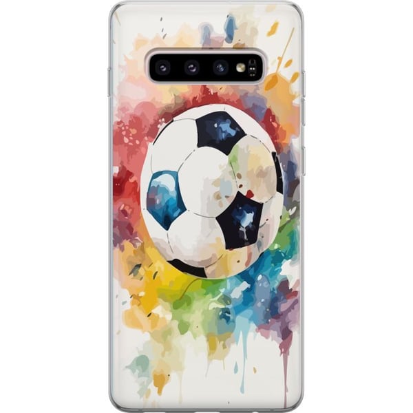 Kompatibelt Mobilskal till Samsung Galaxy S10+ Fotboll