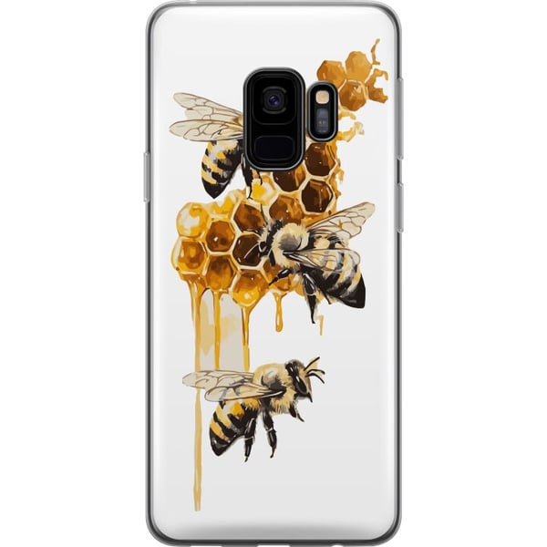 Kompatibel Mobilcover til Samsung Galaxy S9 Bier og honningkager i gyldne farver, naturinspireret design med varm tone og sommerstemning