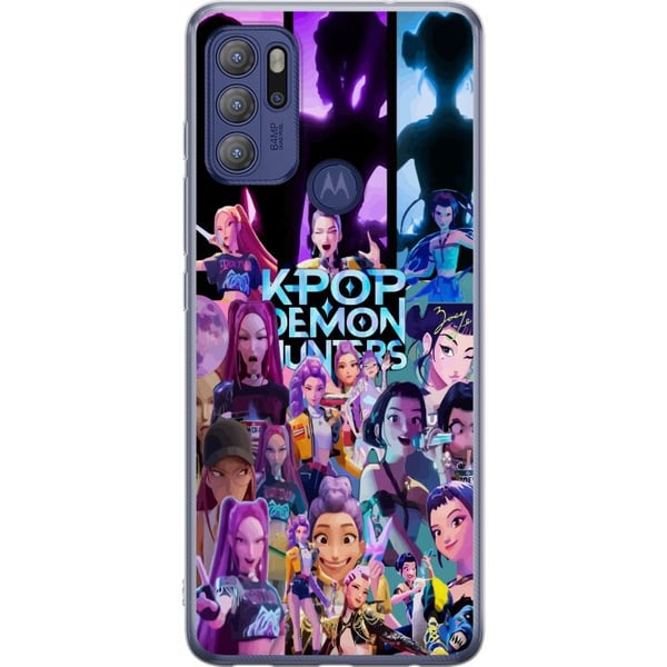 Kompatibel Mobilcover til Motorola Moto G60S KPop Demon Hunters mørk anime-vinylfigur